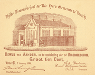 711693 Inschrijvingsbiljet uitgegeven door de Scholen van de Nederduitsch Hervormde Gemeente te Utrecht, niet ingevuld, ...